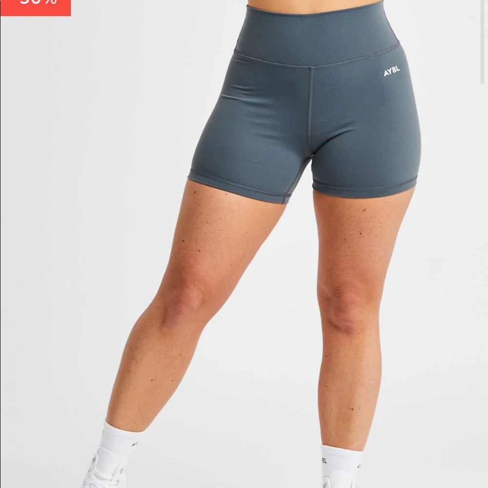 ABYL Core Shorts (M) - lavender & asphalt grey, $20 for both.
